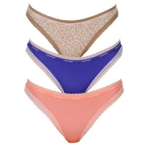 3PACK dámské kalhotky Calvin Klein vícebarevné (QD3804E-W4V) XS