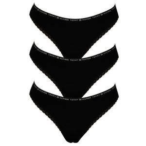 3PACK dámské kalhotky Tommy Hilfiger černé (UW0UW02825 0R7) XS