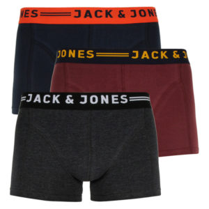 3PACK pánské boxerky Jack and Jones vícebarevné (12113943) XL