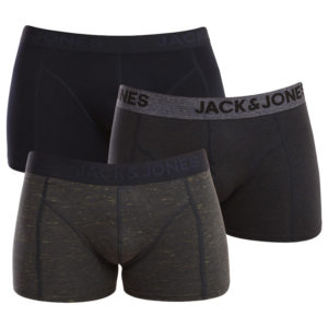 3PACK pánské boxerky Jack and Jones vícebarevné (12184161 - Navy blazer/blue) L