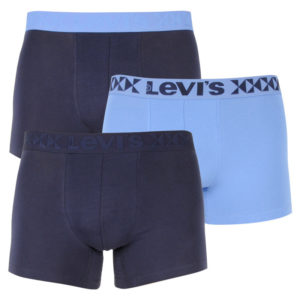 3PACK pánské boxerky Levis modré (701203918 001) S