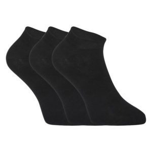 3PACK ponožky Styx nízké bambusové černé (3HBN960)  XL