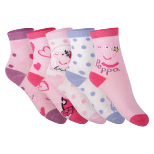 5PACK dětské ponožky Cerdá Peppa Pig vícebarevné (2200007400) 19/20
