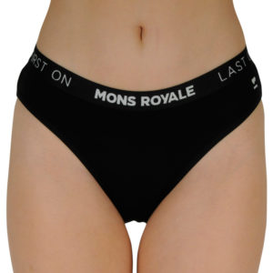 Dámské kalhotky Mons Royale merino černé (100044-1169-001) XS