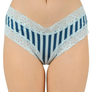 Dámské kalhotky brazilky Victoria's Secret modré (ST 11150609 CC 50ZC) L