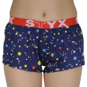 Dámské trenky Styx art sportovní guma planety (T1057) M