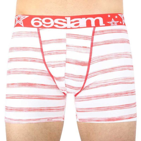 Pánské Boxerky 69SLAM fit stripes red S