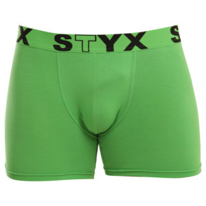 Pánské boxerky Styx long sportovní guma zelené (U1069) L