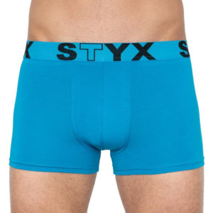 Pánské boxerky Styx sportovní guma nadrozměr světle modré (R969) 4XL