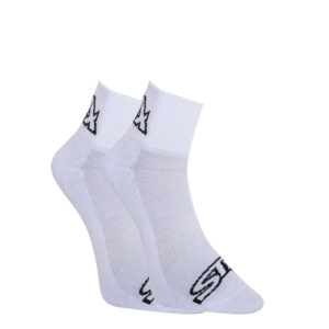Ponožky Styx kotníkové bílé s černým logem (HK1061)  S