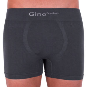 Pánské boxerky Gino bambusové bezešvé šedé (54004) XL