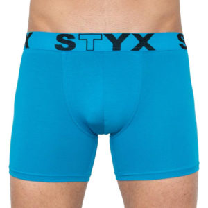 Pánské boxerky Styx long sportovní guma světle modré (U969) L