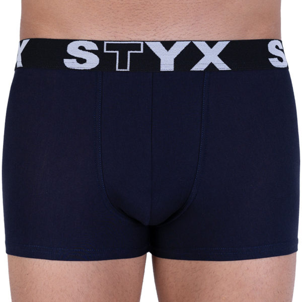 Pánské boxerky Styx sportovní guma tmavě modré (G963) M