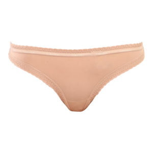 Dámská tanga Calvin Klein béžová (QD3763E-7NS) XL