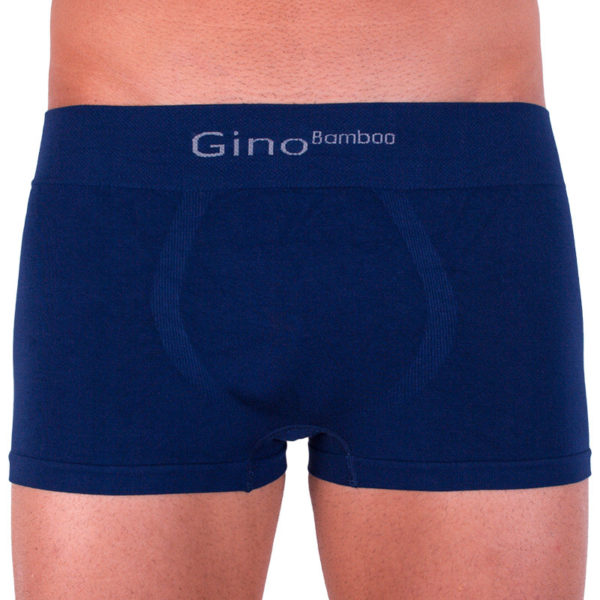 Pánské boxerky Gino bezešvé bambusové modré (53004) S