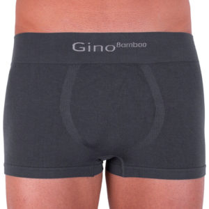 Pánské boxerky Gino bezešvé bambusové šedé (53004) L