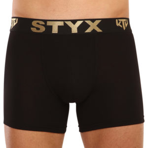 Pánské boxerky Styx / KTV long sportovní guma černé - černá guma (UTC960) L