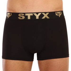 Pánské boxerky Styx / KTV sportovní guma černé - černá guma (GTC960) S