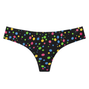 Veselé dámské kalhotky brazilky Dedoles Neonové puntíky (D-W-UN-BL-C-C-084) XL