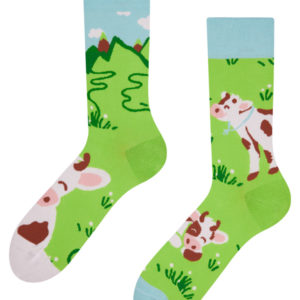 Veselé ponožky Dedoles Šťastná kráva (D-U-SC-RS-C-C-1571) M
