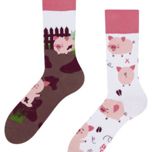 Veselé ponožky Dedoles Šťastná prasátka (GMRS178) S