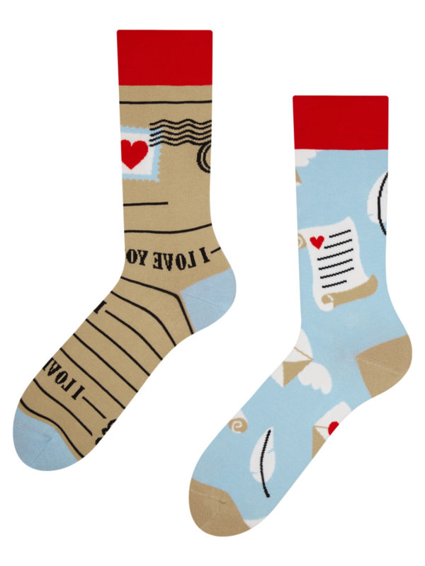 Veselé ponožky Dedoles Zamilovaná pošta (D-U-SC-RS-C-C-1456) S