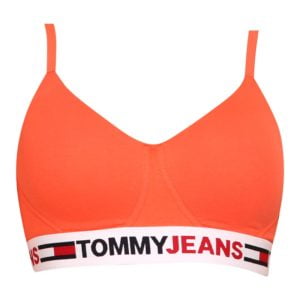 Dámská podprsenka Tommy Hilfiger vyztužená oranžová (UW0UW03499 XMV) M