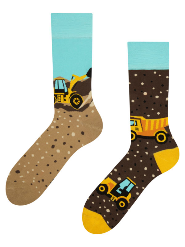 Veselé ponožky Dedoles Stavební stroje (D-U-SC-RS-C-C-1466) S