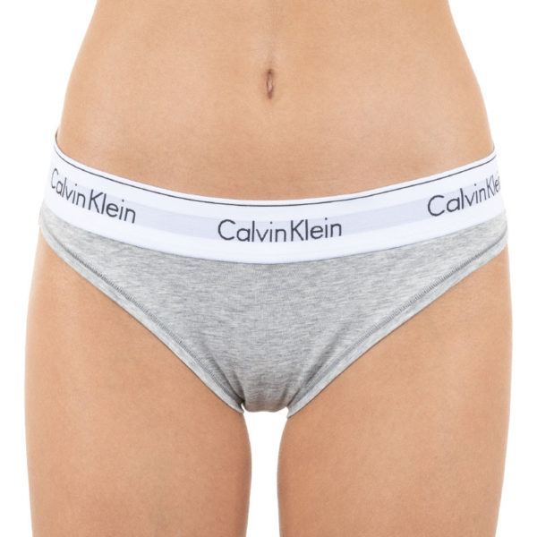 Dámské kalhotky Calvin Klein šedé (F3787E-020) XL