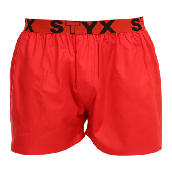 Pánské trenky Styx sportovní guma červené (B1064) L