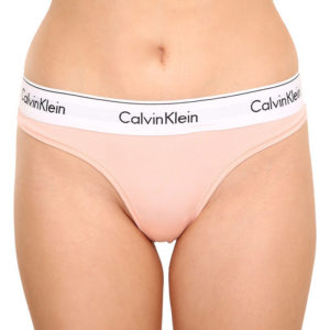 Dámská tanga Calvin Klein nadrozměr oranžová (QF5117E-FAL) XL