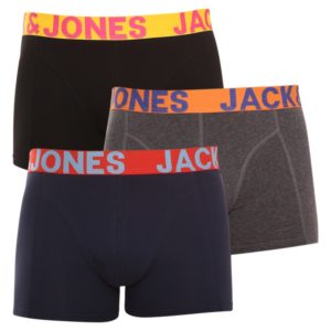3PACK pánské boxerky Jack and Jones vícebarevné (12151349) M