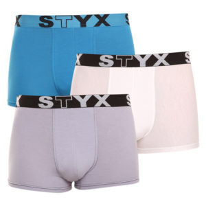 3PACK pánské boxerky Styx sportovní guma vícebarevné (G969106167) XXL