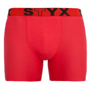 Pánské boxerky Styx long sportovní guma červené (U1064) L