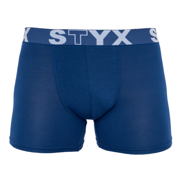Pánské boxerky Styx long sportovní guma tmavě modré (U968) L