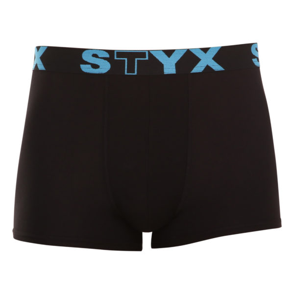 Pánské boxerky Styx sportovní guma černé (G961) L