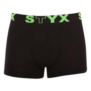 Pánské boxerky Styx sportovní guma černé (G962) L