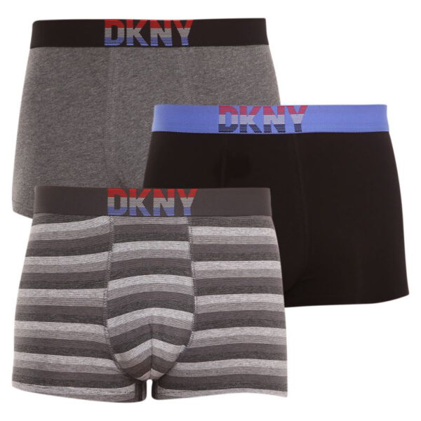 3PACK pánské boxerky DKNY Hinton vícebarevné (U5_6660_DKY_3PKB) M