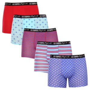 5PACK pánské boxerky Lee Cooper vícebarevné (LCU3200700C-1763048) M