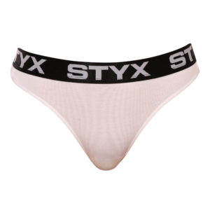 Dámská tanga Styx sportovní guma bílá (IT1061) M