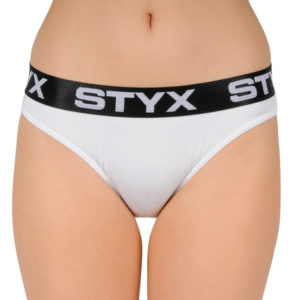 Dámské kalhotky Styx sportovní guma bílé (IK1061) M