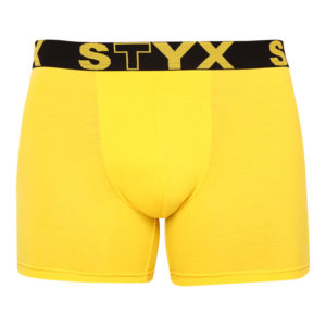Pánské boxerky Styx long sportovní guma žluté (U1068) L