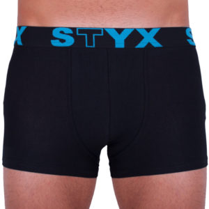 Pánské boxerky Styx sportovní guma nadrozměr černé (R961) 3XL