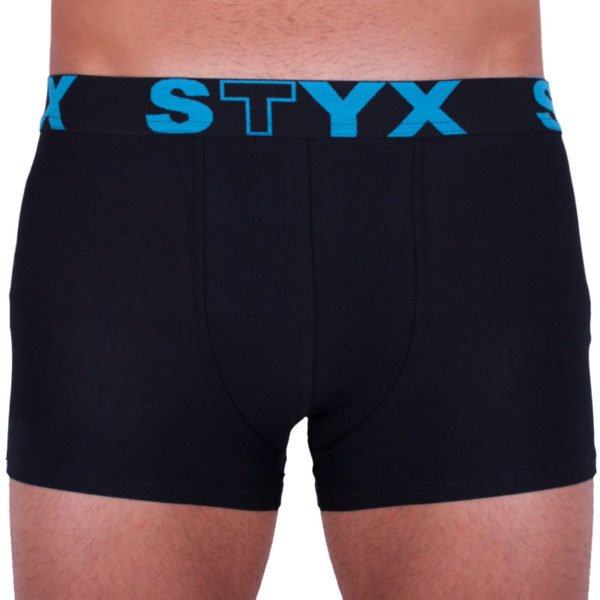 Pánské boxerky Styx sportovní guma nadrozměr černé (R961) 3XL