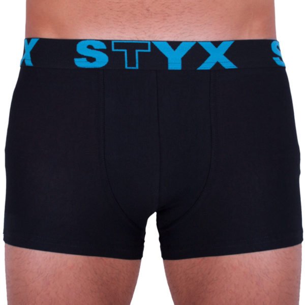 Pánské boxerky Styx sportovní guma nadrozměr černé (R961) 3XL