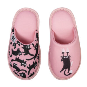Veselé dětské papuče Dedoles Růžové kočky (D-K-F-KS-C-T-079) 32/33