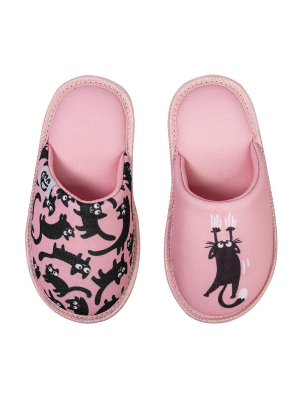 Veselé dětské papuče Dedoles Růžové kočky (D-K-F-KS-C-T-079) 34/35