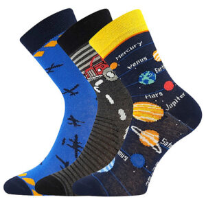 3PACK dětské ponožky Boma vícebarevné (057-21-43XII-mix-B) 39/42