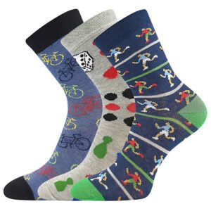 3PACK dětské ponožky Boma vícebarevné (057-21-43XIII-mix-B) 25/29