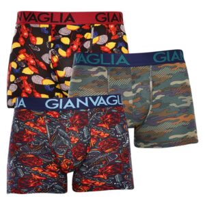 3PACK pánské boxerky Gianvaglia vícebarevné (GVG-5506) M